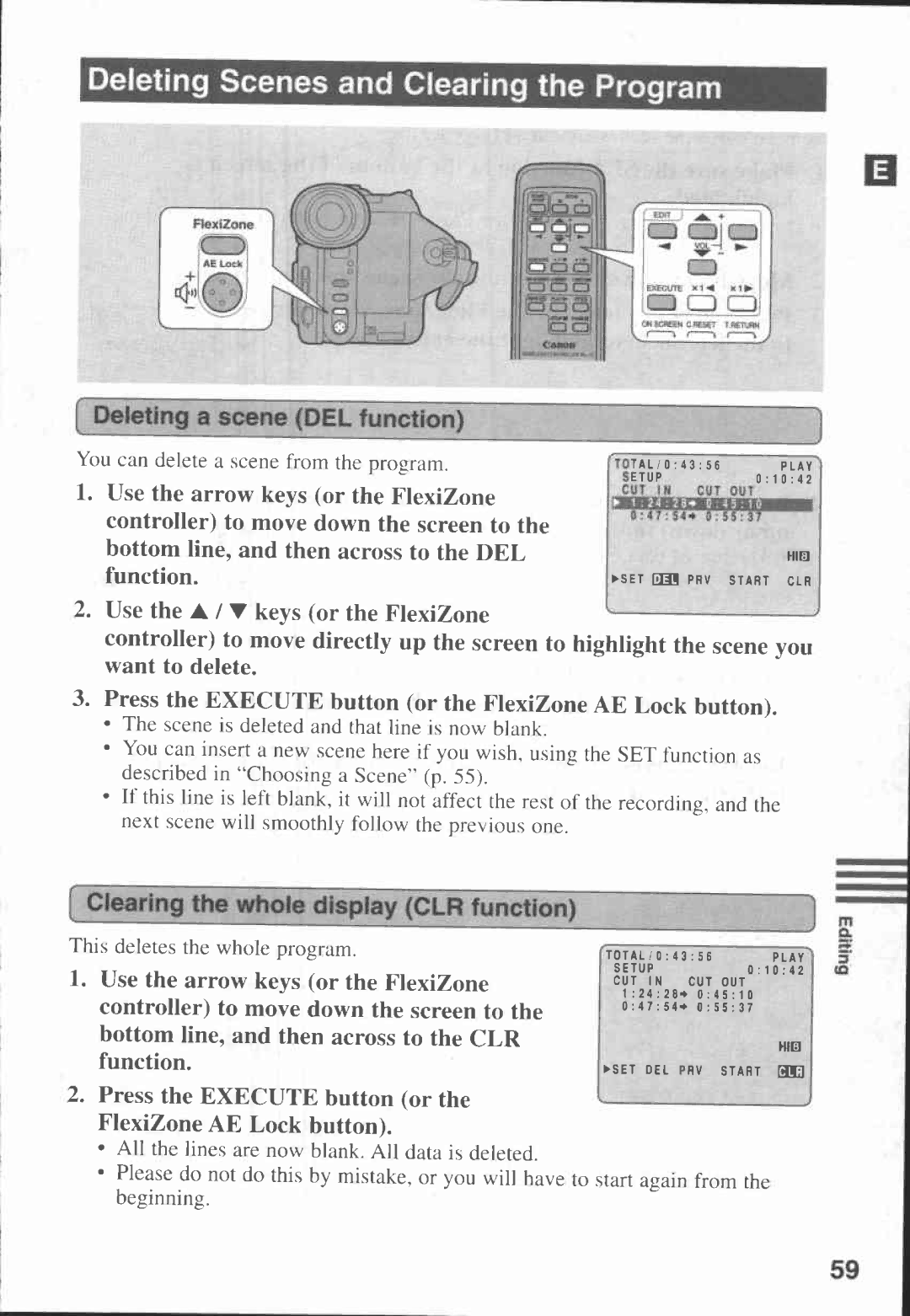 Canon UC V 200, UC-V20, UC-V30, UC V 300 manual 