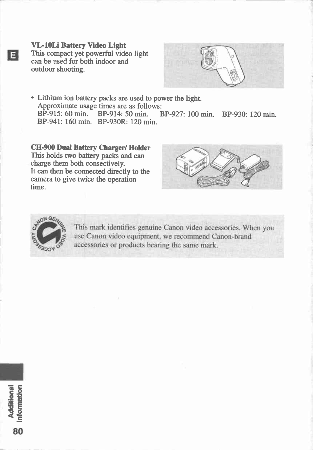 Canon UC-V20, UC-V30, UC V 300, UC V 200 manual 