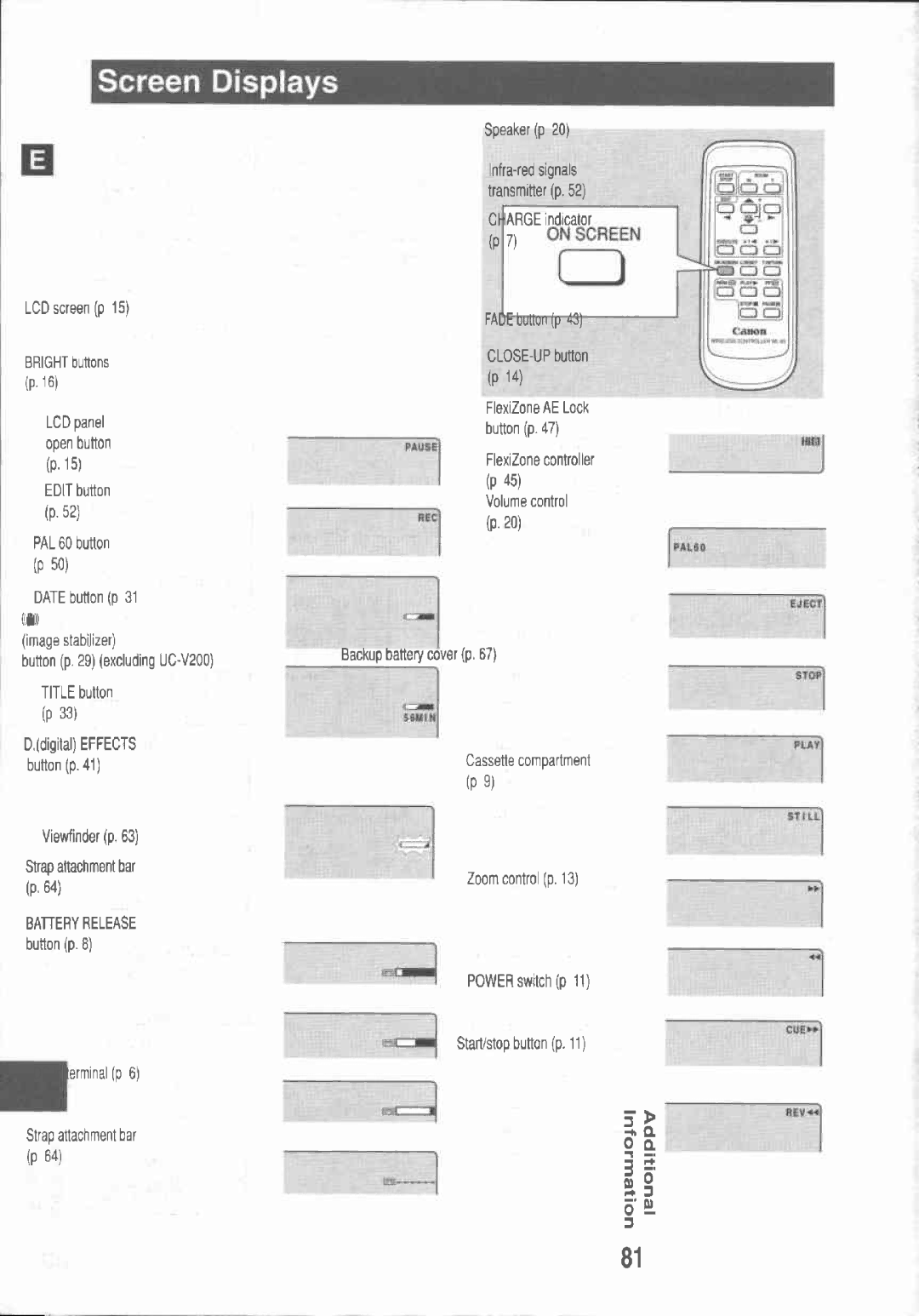 Canon UC-V20, UC-V30, UC V 300, UC V 200 manual 