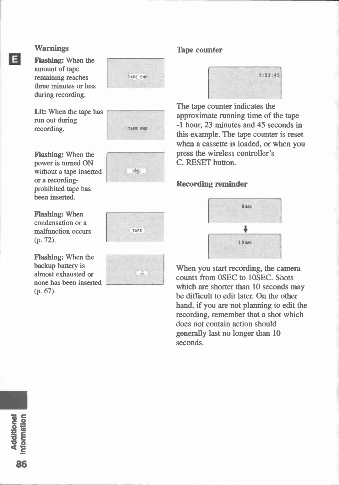 Canon UC V 300, UC-V20, UC-V30, UC V 200 manual 