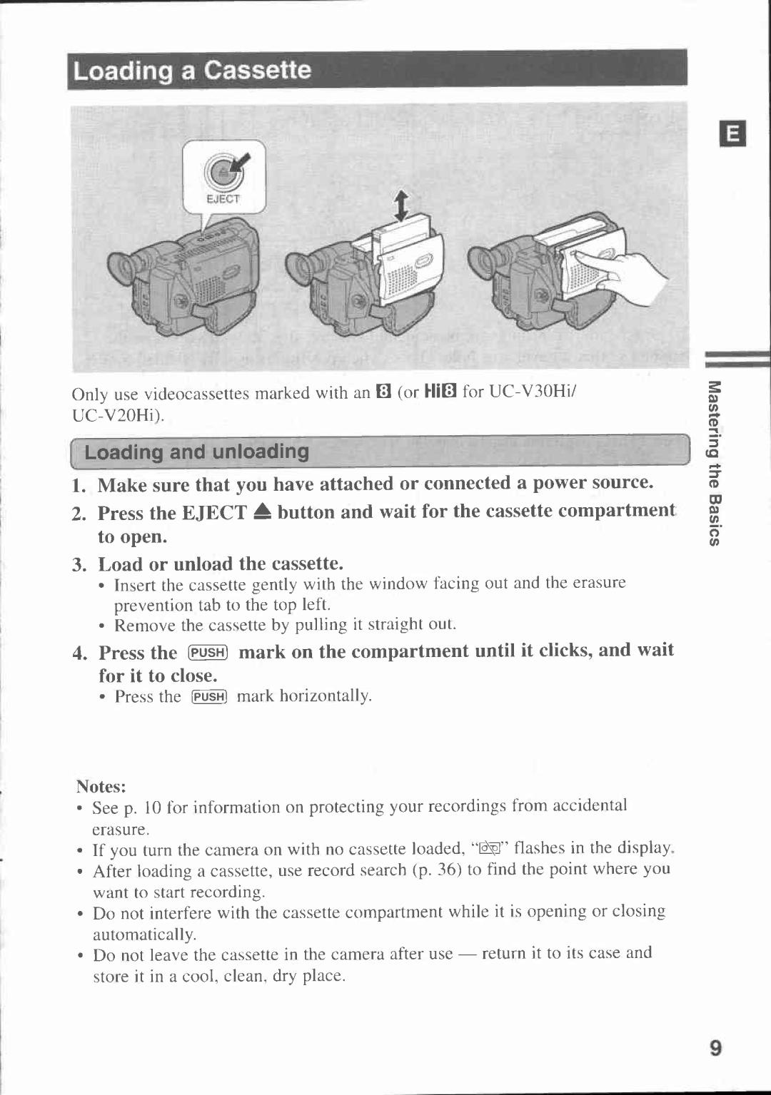 Canon UC-V30, UC-V20, UC V 300, UC V 200 manual 