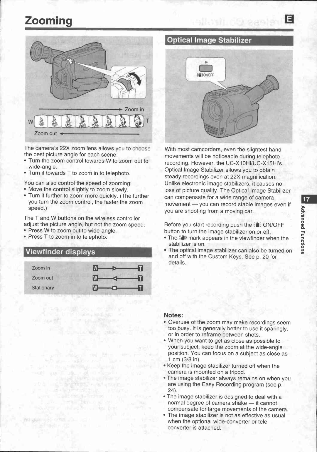 Canon UC X 15 Hi, UC X 10Hi manual 