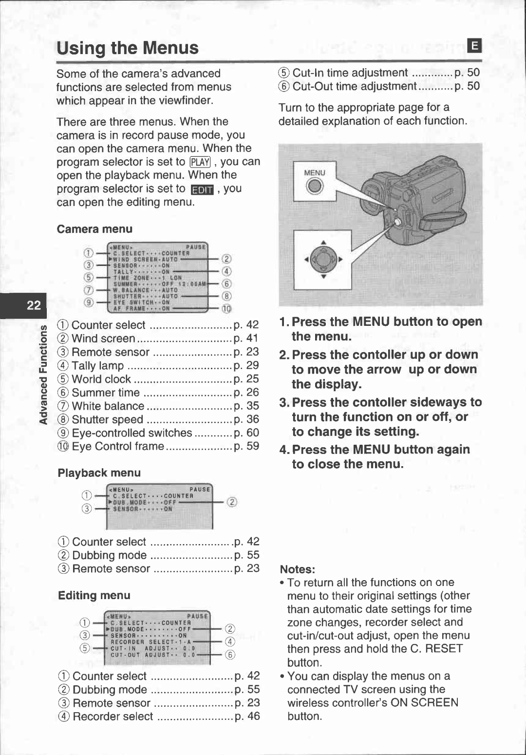 Canon UC X 30 Hi manual 