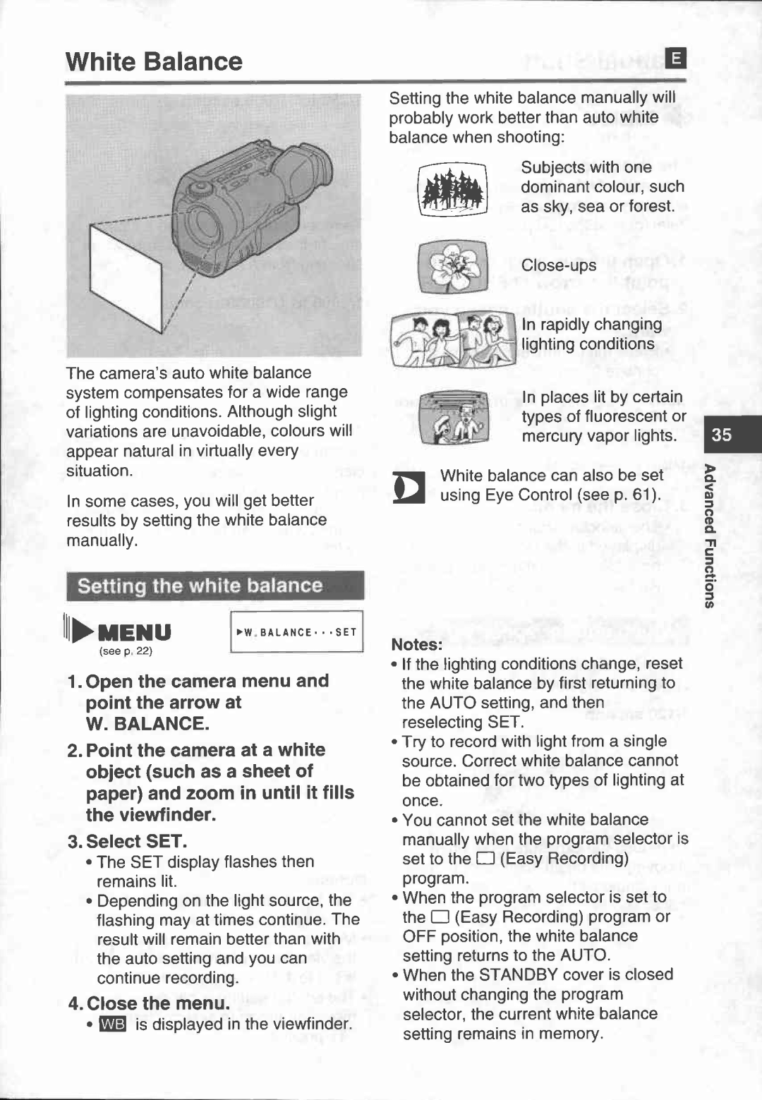 Canon UC X 30 Hi manual 