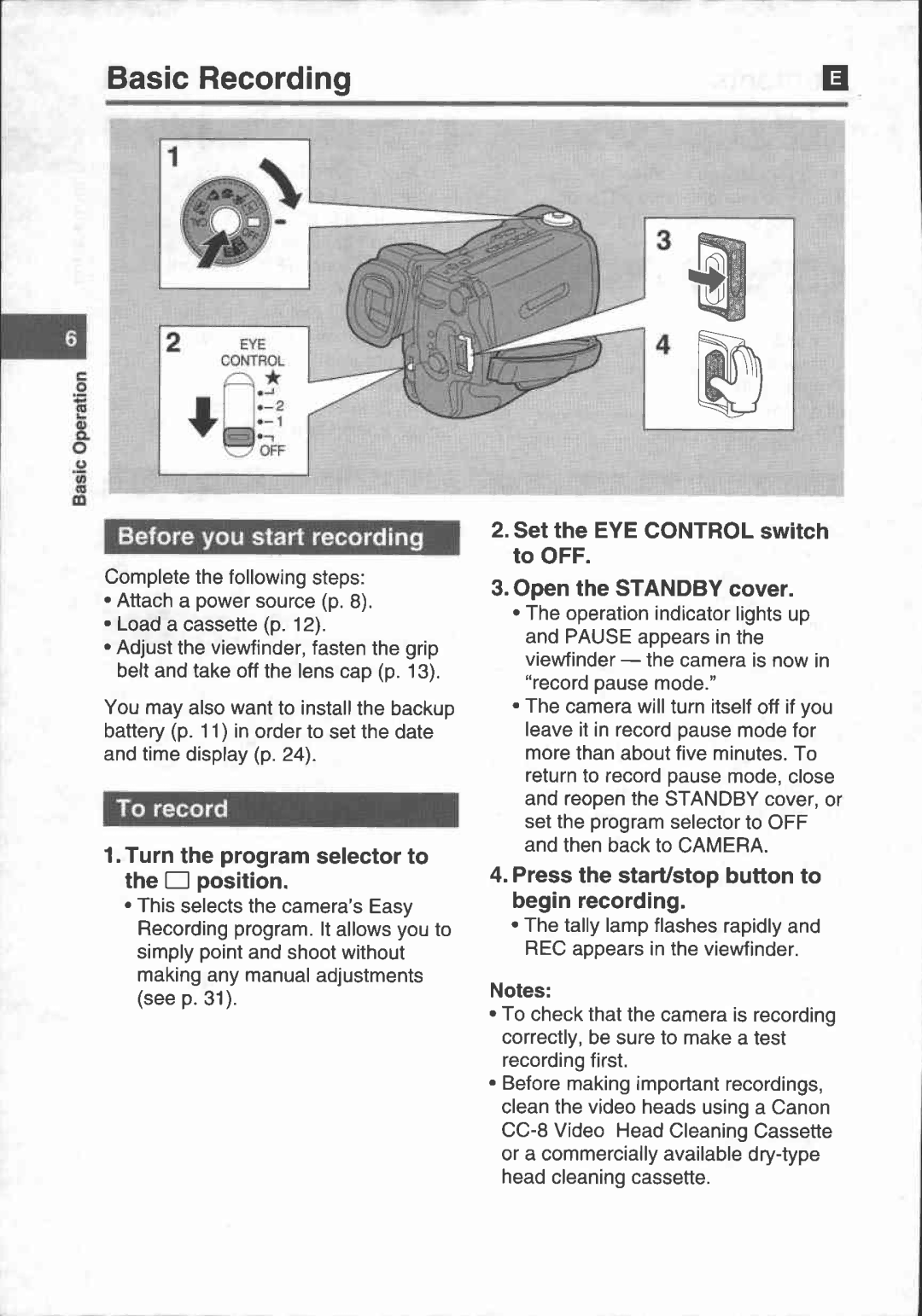 Canon UC X 30 Hi manual 