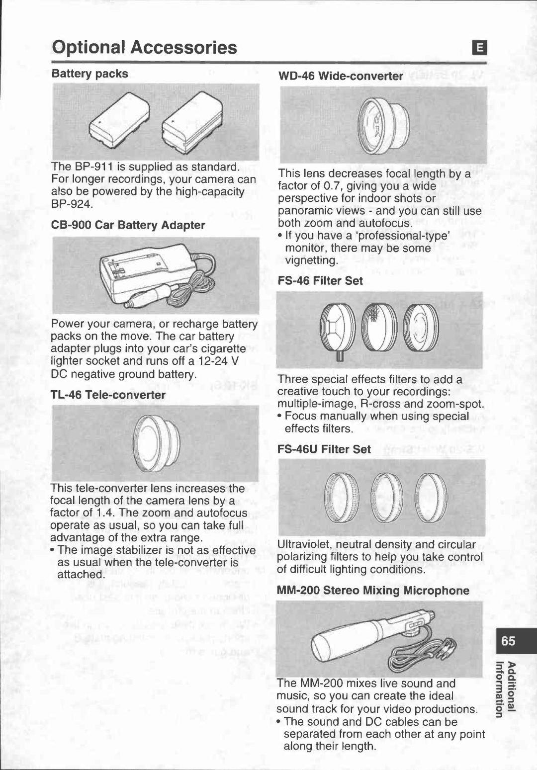 Canon UC X 30 Hi manual 