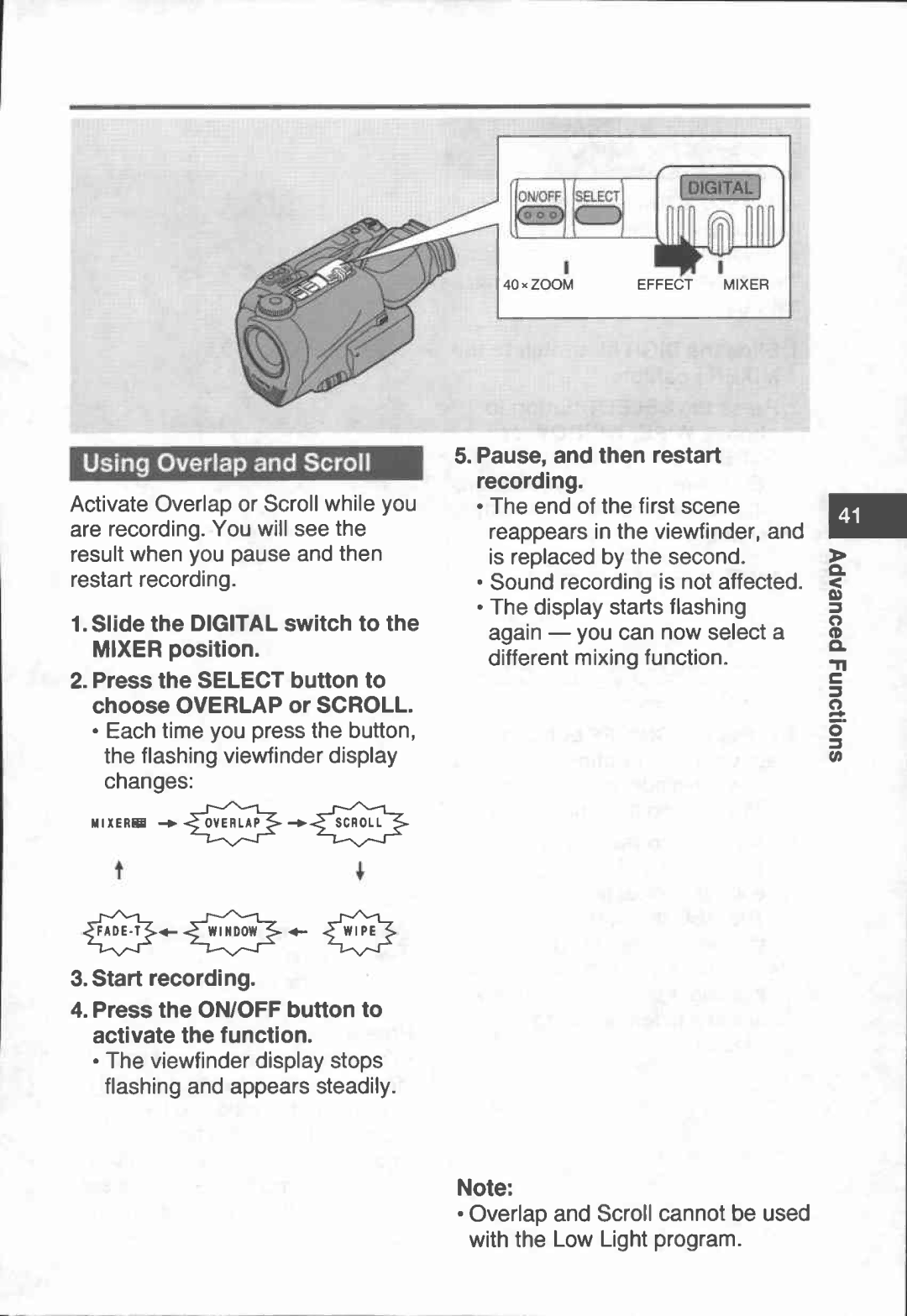 Canon UC-X20 manual 