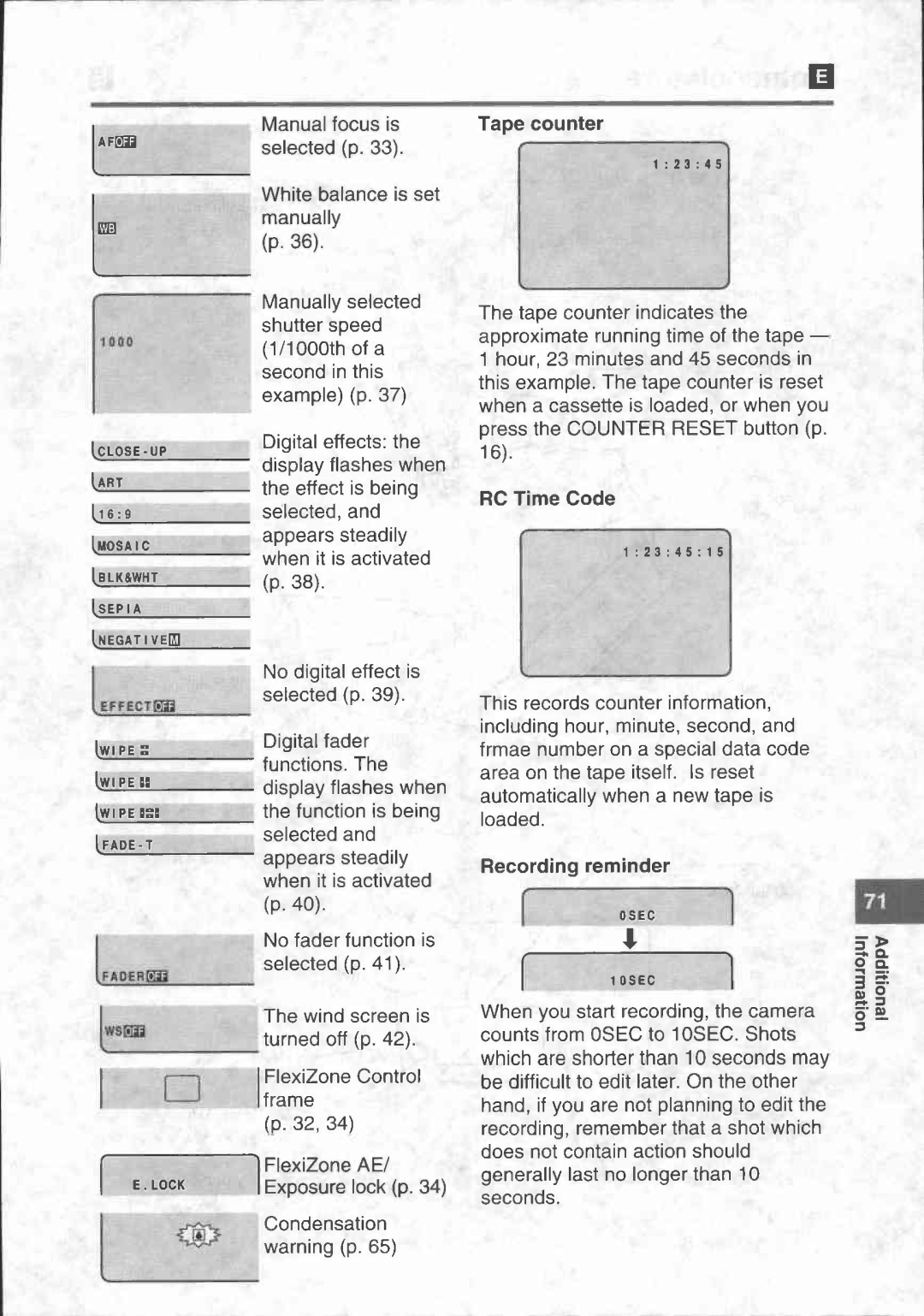 Canon UC-X40, UC-X45 manual 