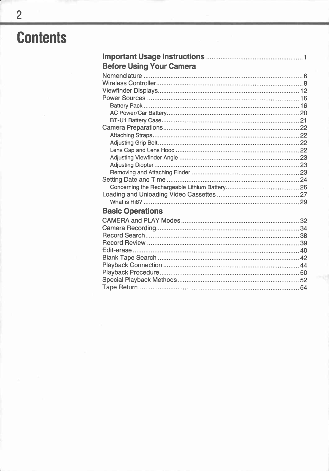 Canon UC1 manual 