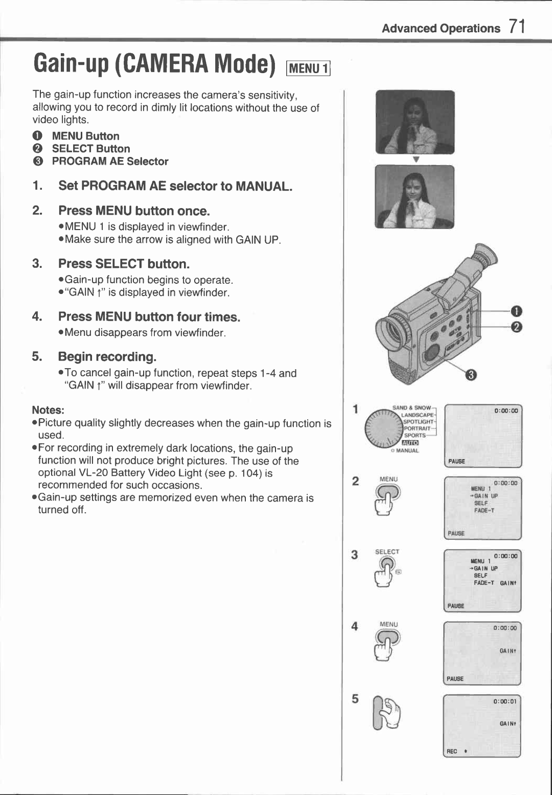 Canon UC1 manual 