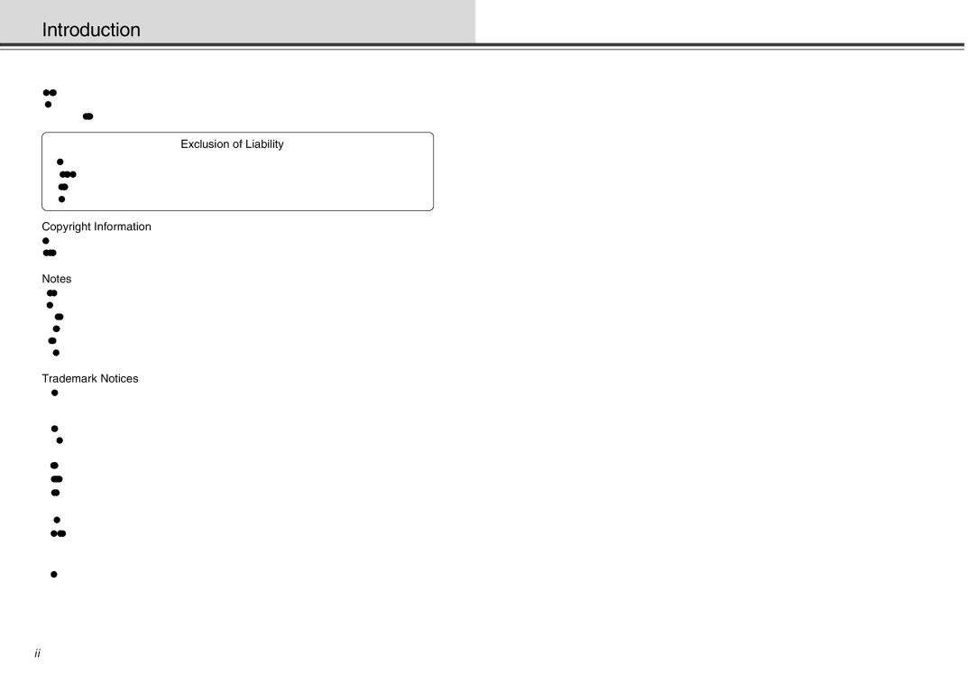 Canon VB-C10R user manual Introduction, Exclusion of Liability, Copyright Information, Trademark Notices 
