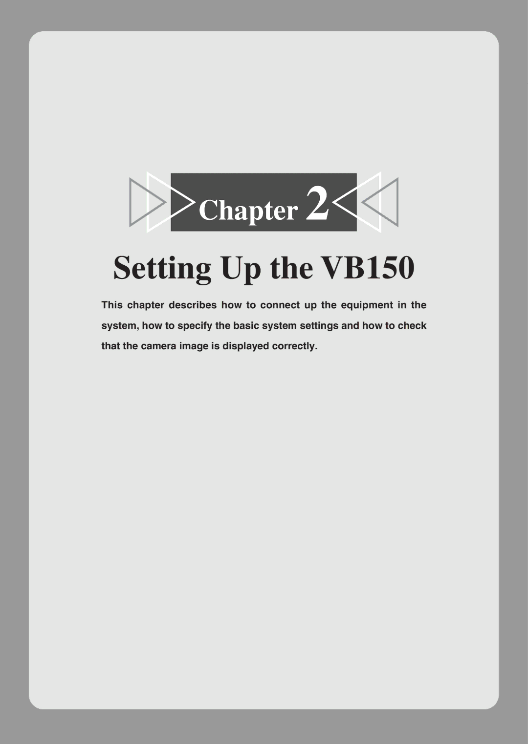 Canon appendix Setting Up the VB150 