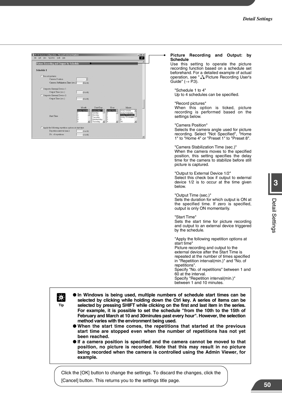 Canon VB150 appendix Method varies with the environment being used, Been reached, Example, Picture Recording and Output by 