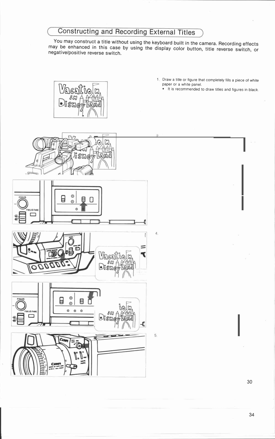 Canon VC 30 manual 