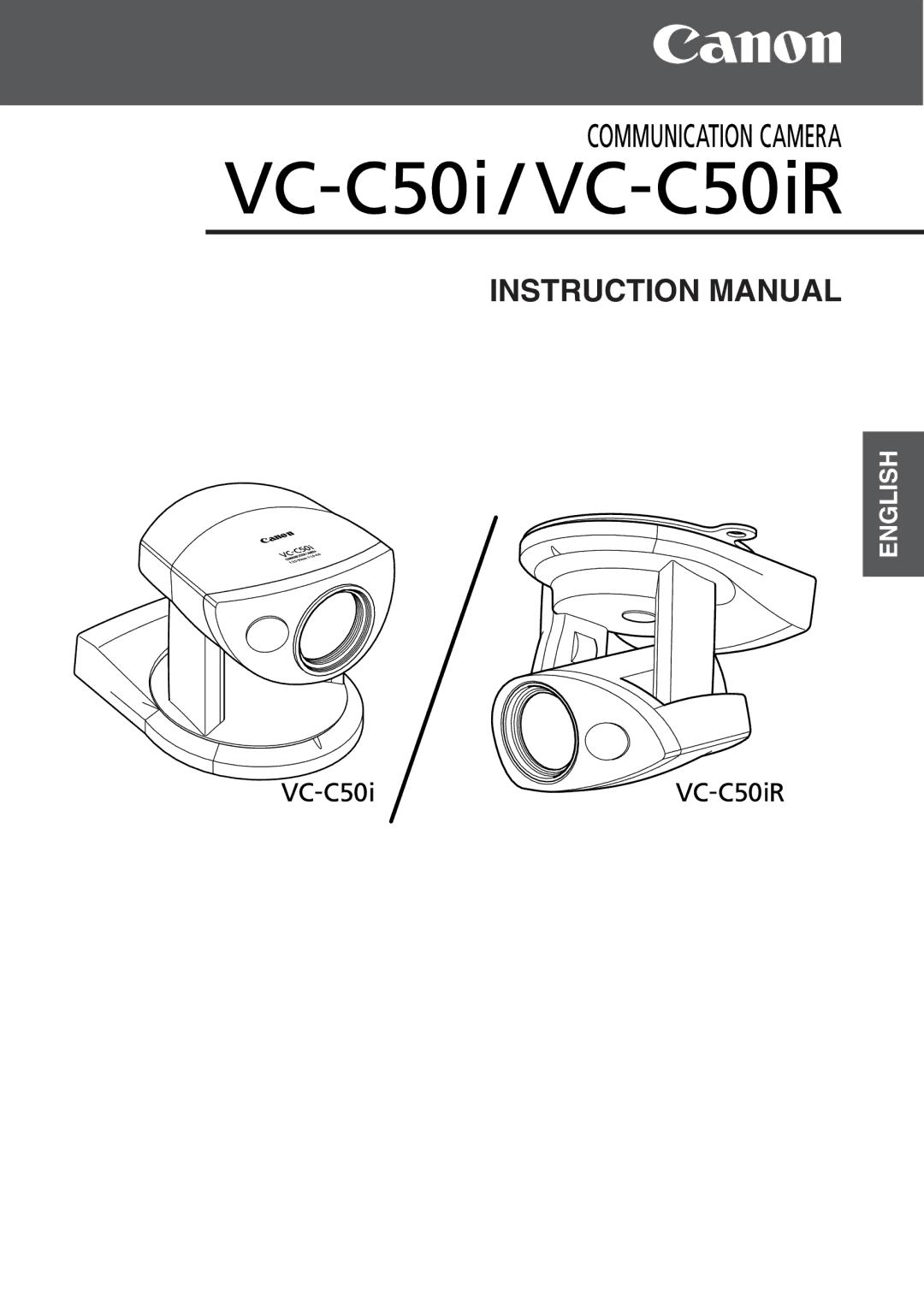 Canon VC-C50i, VC-C50IR instruction manual English 