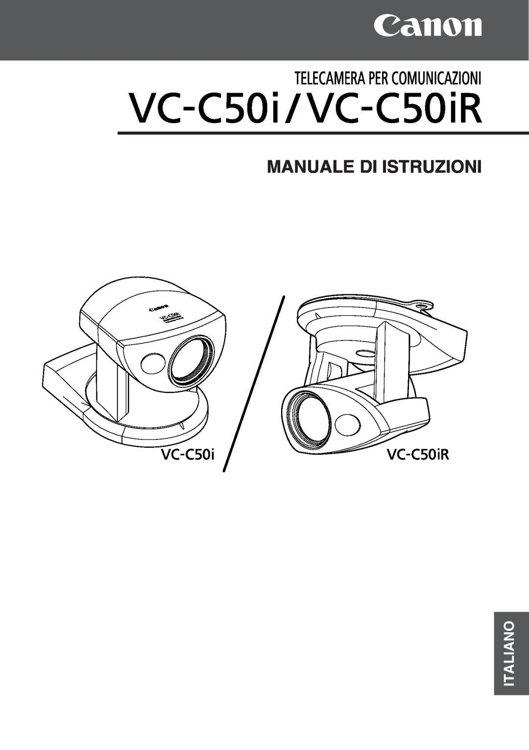 Canon VC-C50i, VC-C50IR instruction manual Italiano, Manuale Di Istruzioni 