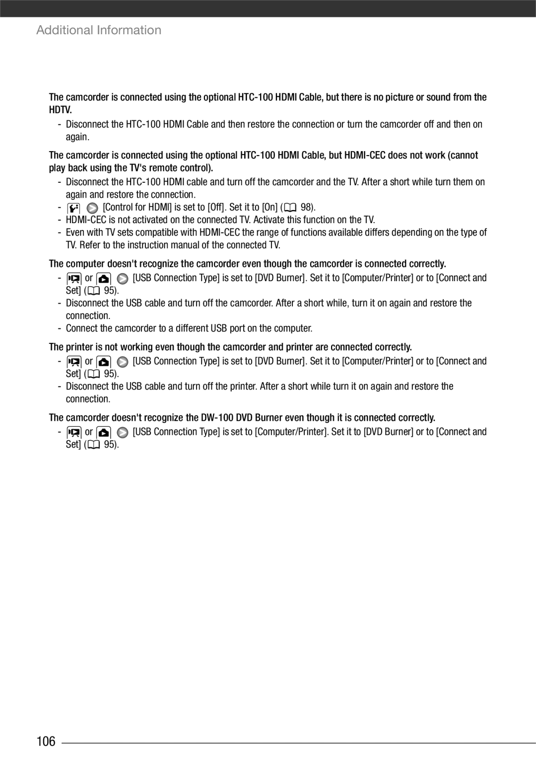 Canon VIXIA HG21, VIXIA HG20 instruction manual 106 