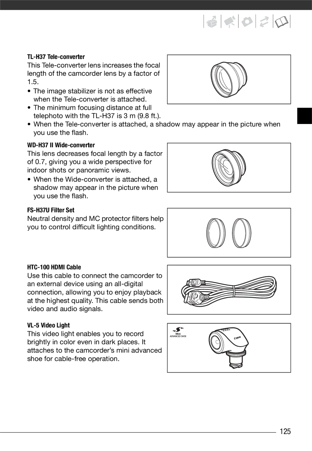 Canon VIXIA HG20, VIXIA HG21 instruction manual 125 