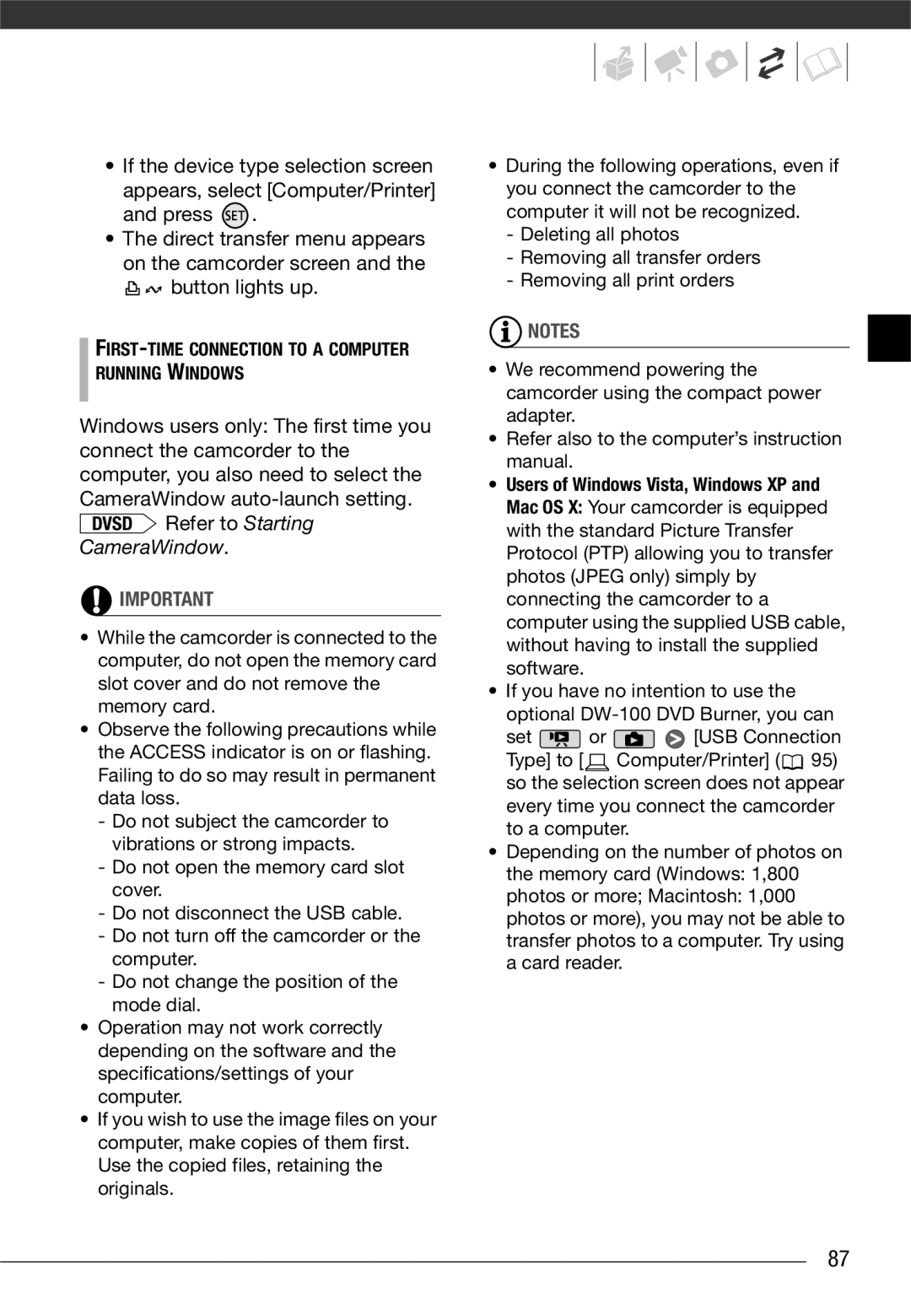 Canon VIXIA HG20, VIXIA HG21 instruction manual CameraWindow 