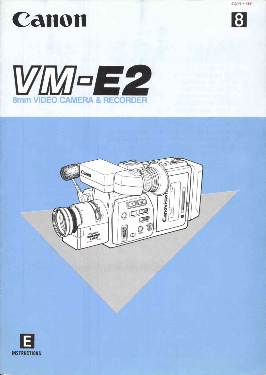 Canon VM E 2 manual 