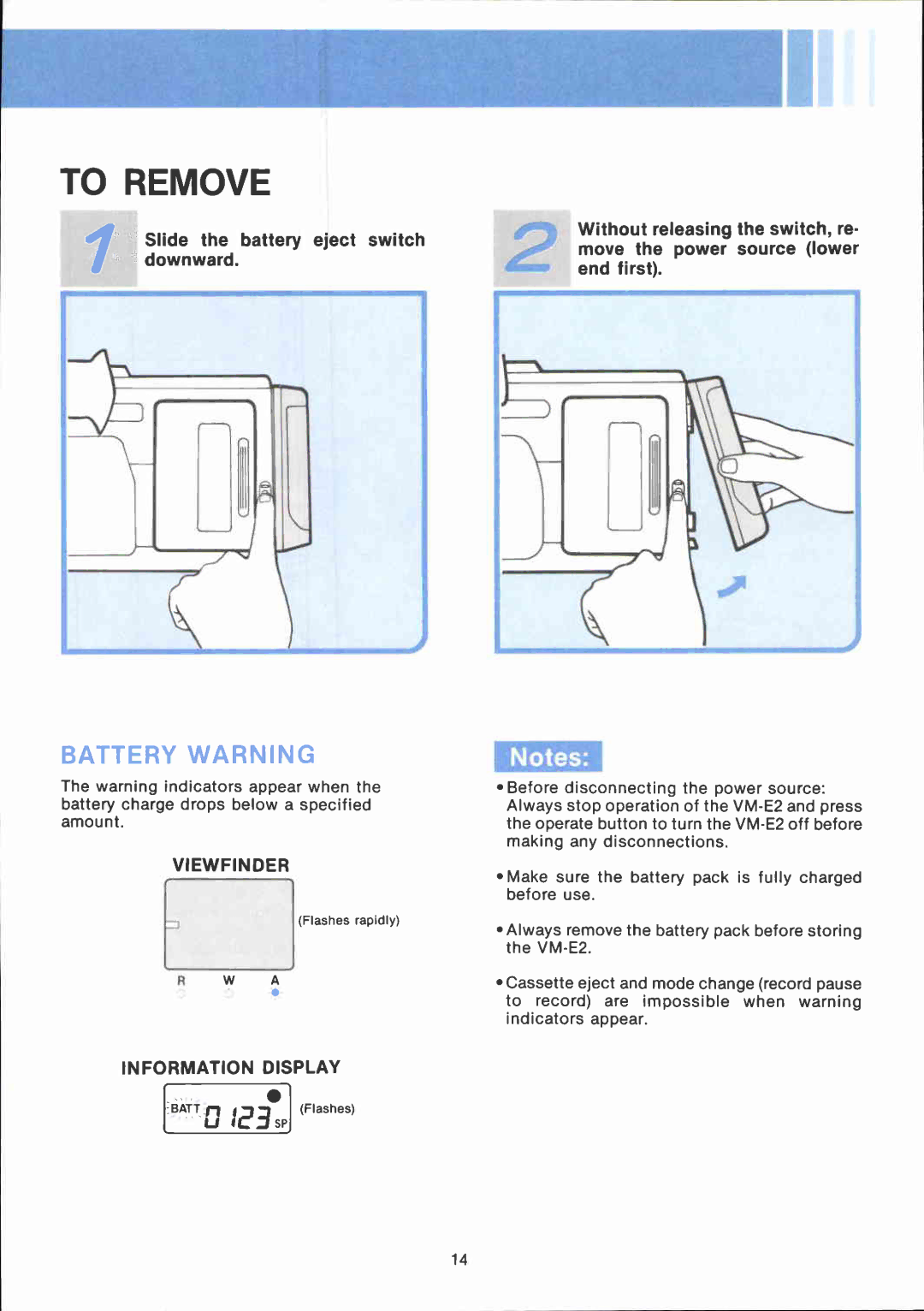 Canon VM E 2 manual 