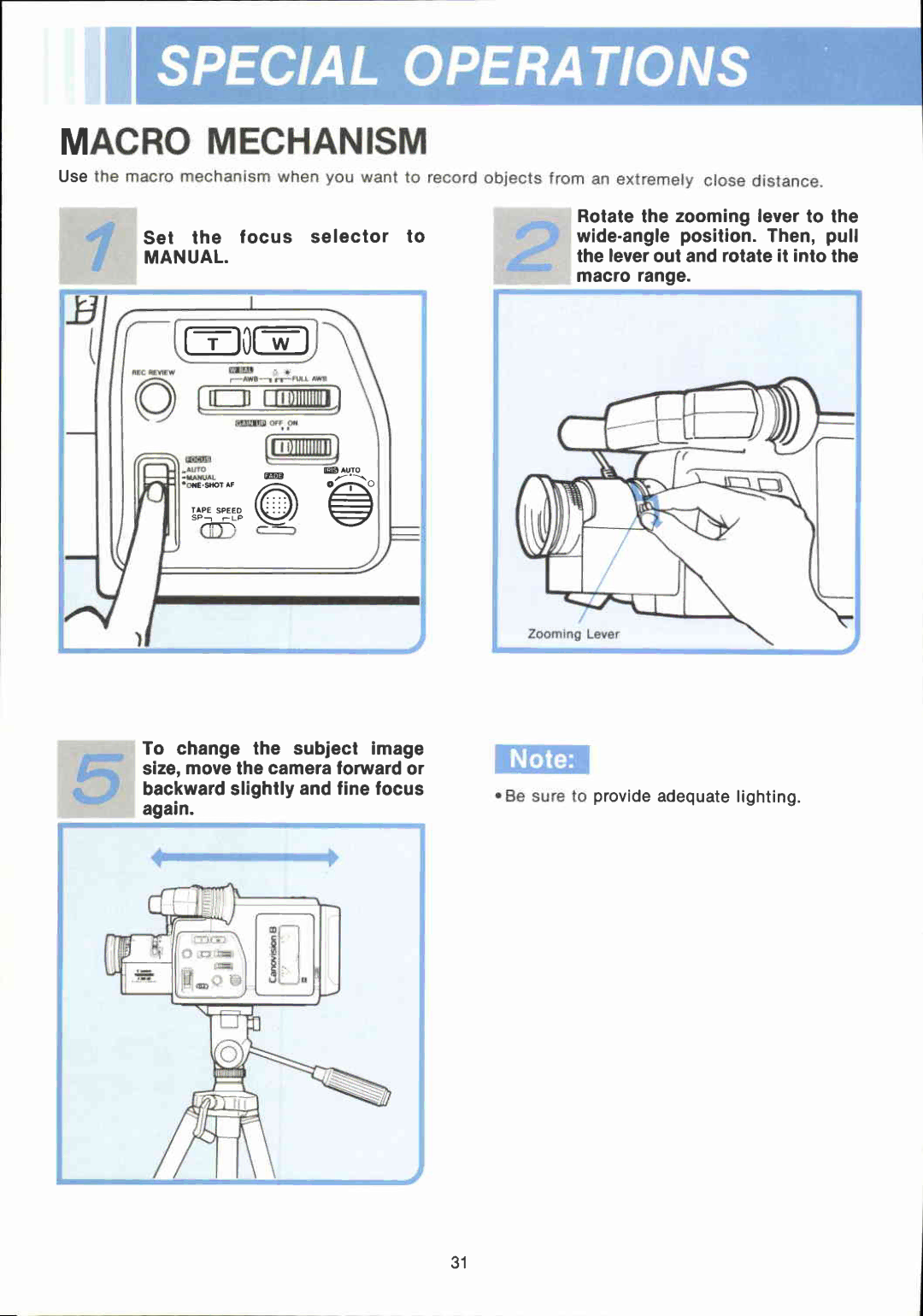Canon VM E 2 manual 