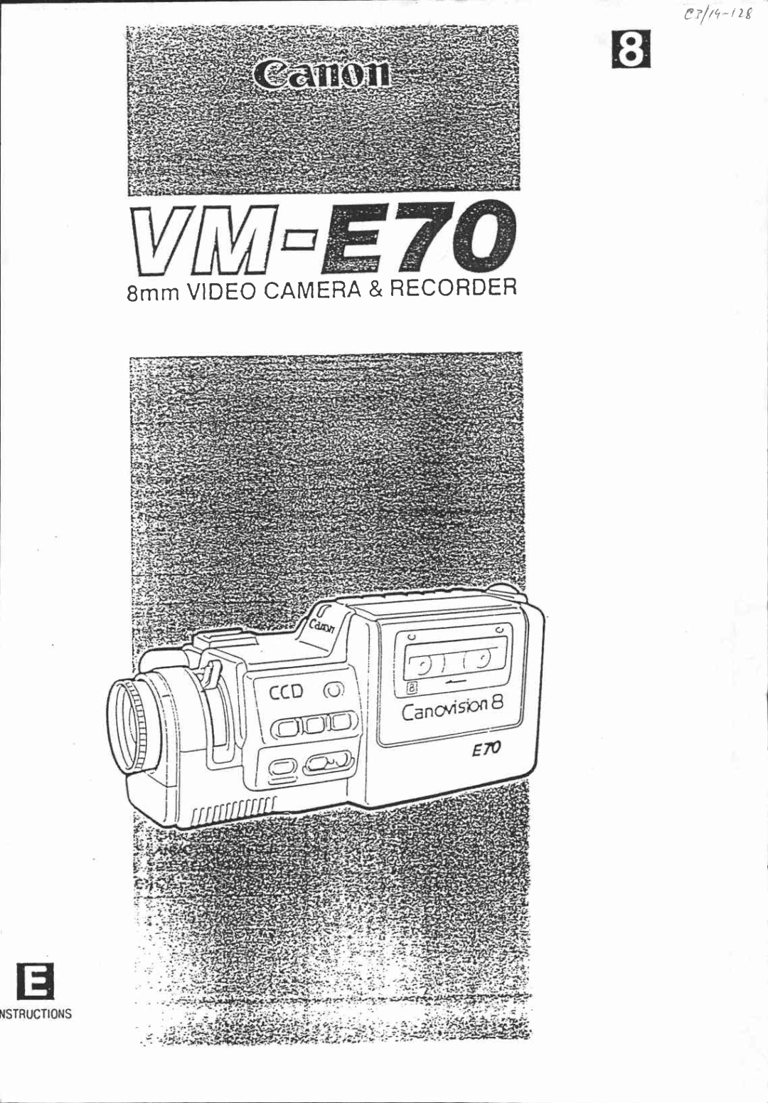 Canon VM-E70 manual 