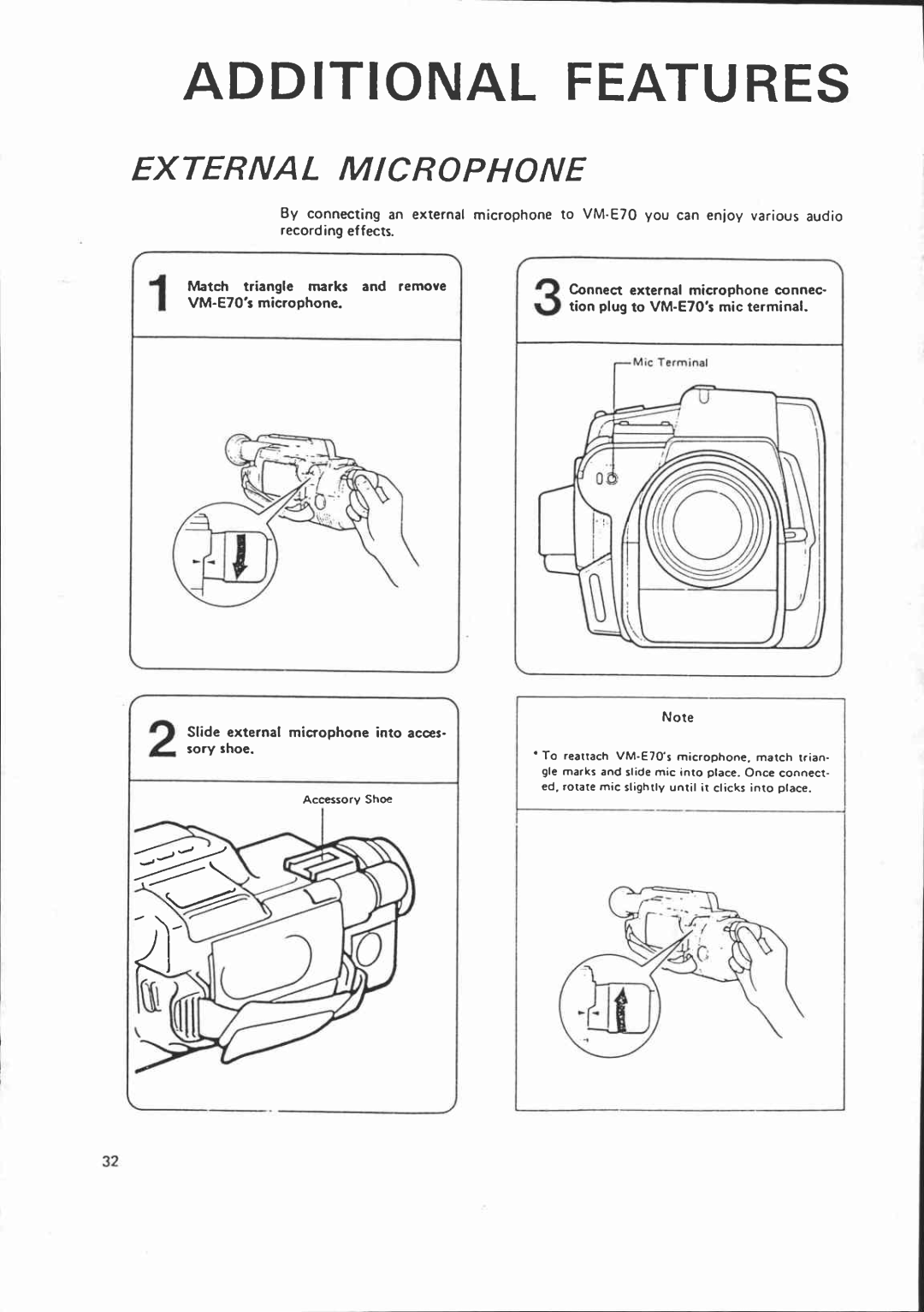 Canon VM-E70 manual 