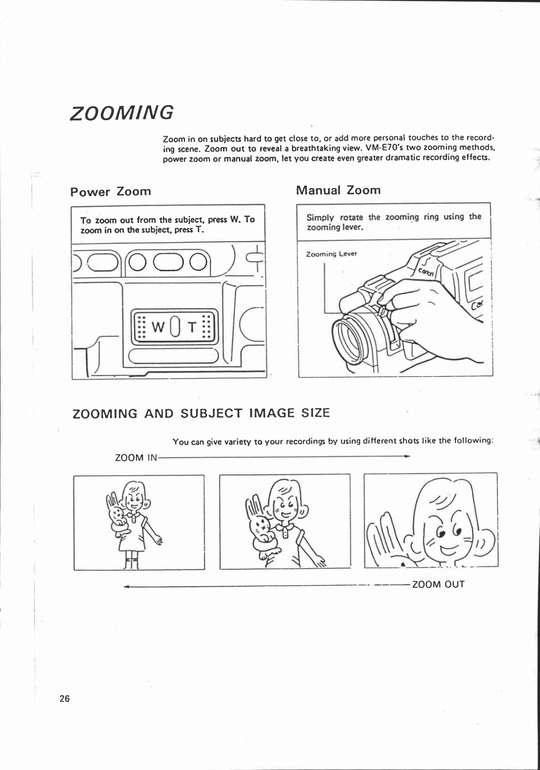 Canon VM-E70 manual 