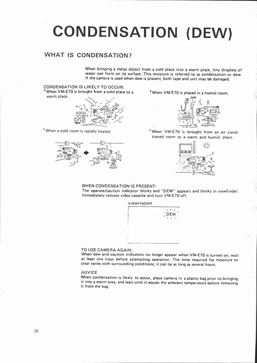 Canon VM-E70 manual 