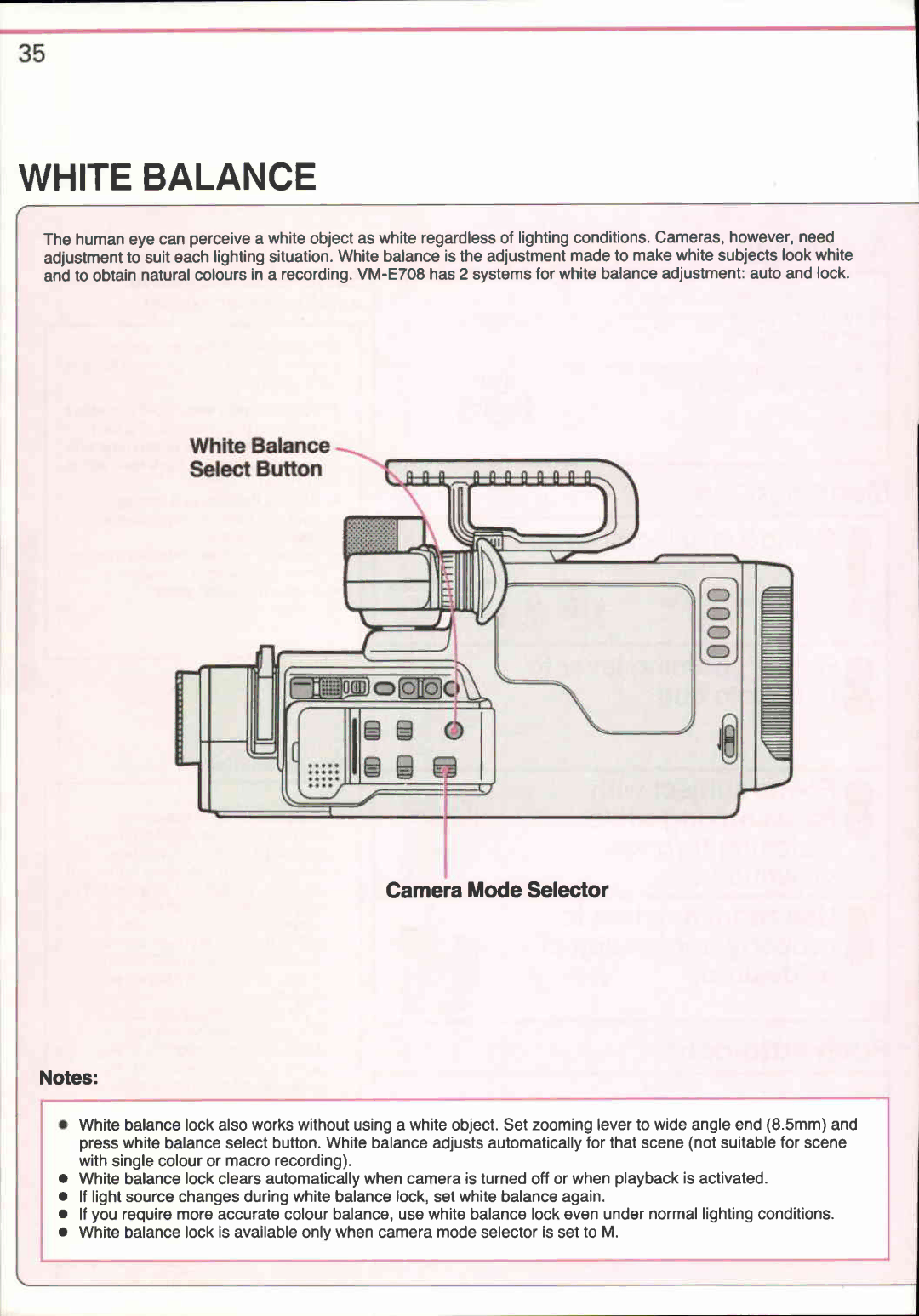 Canon VM-E708 manual 