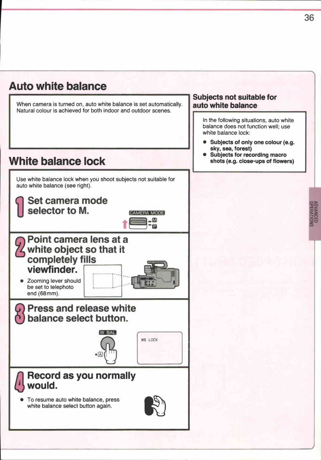 Canon VM-E708 manual 