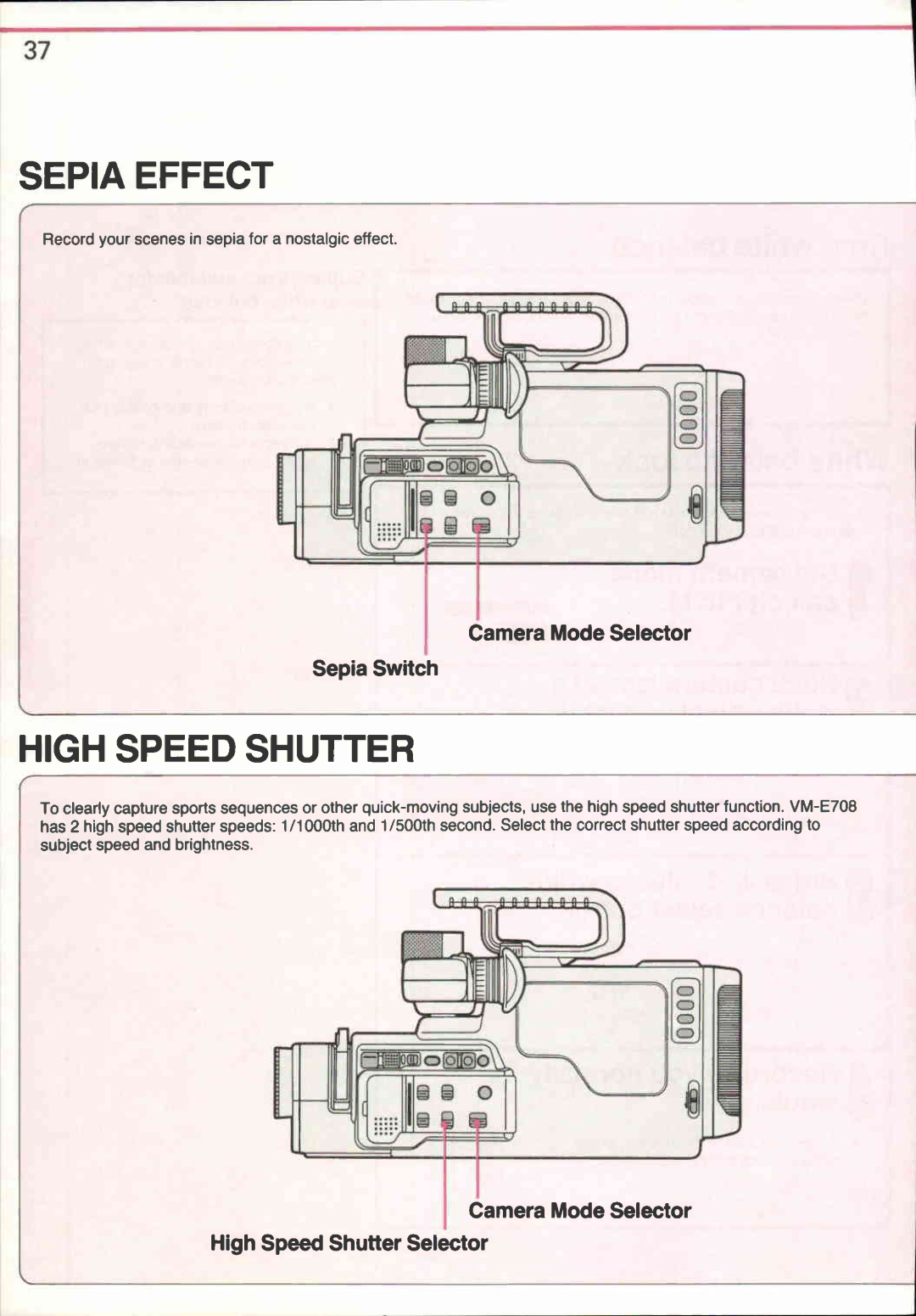 Canon VM-E708 manual 