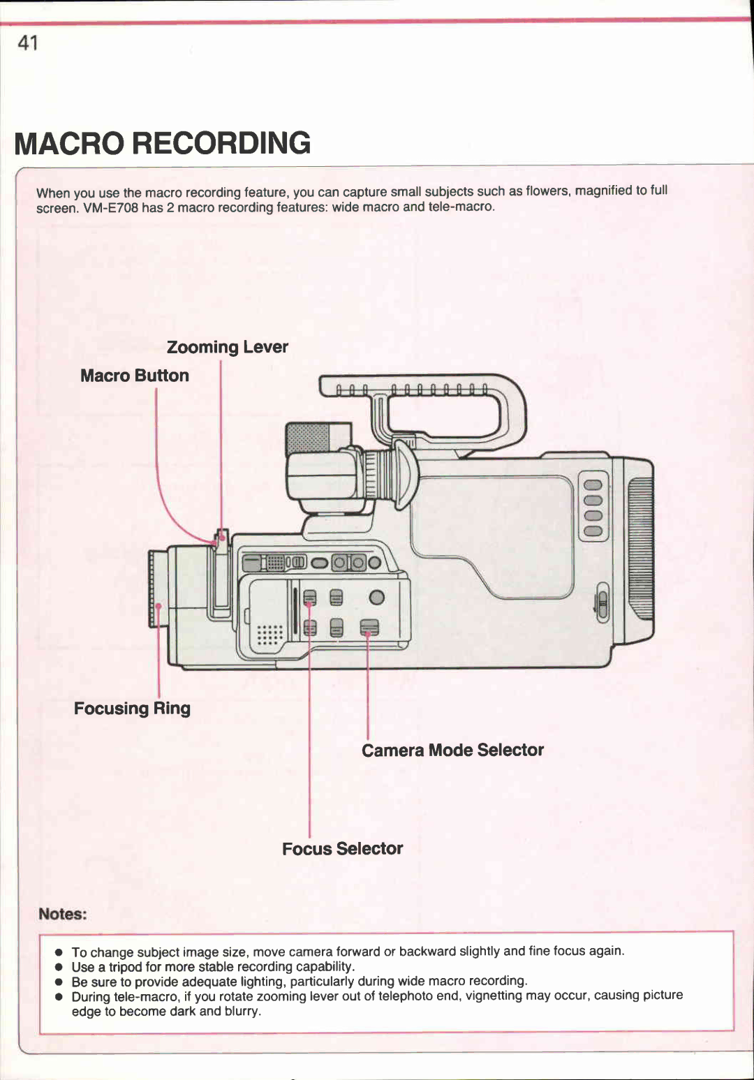 Canon VM-E708 manual 