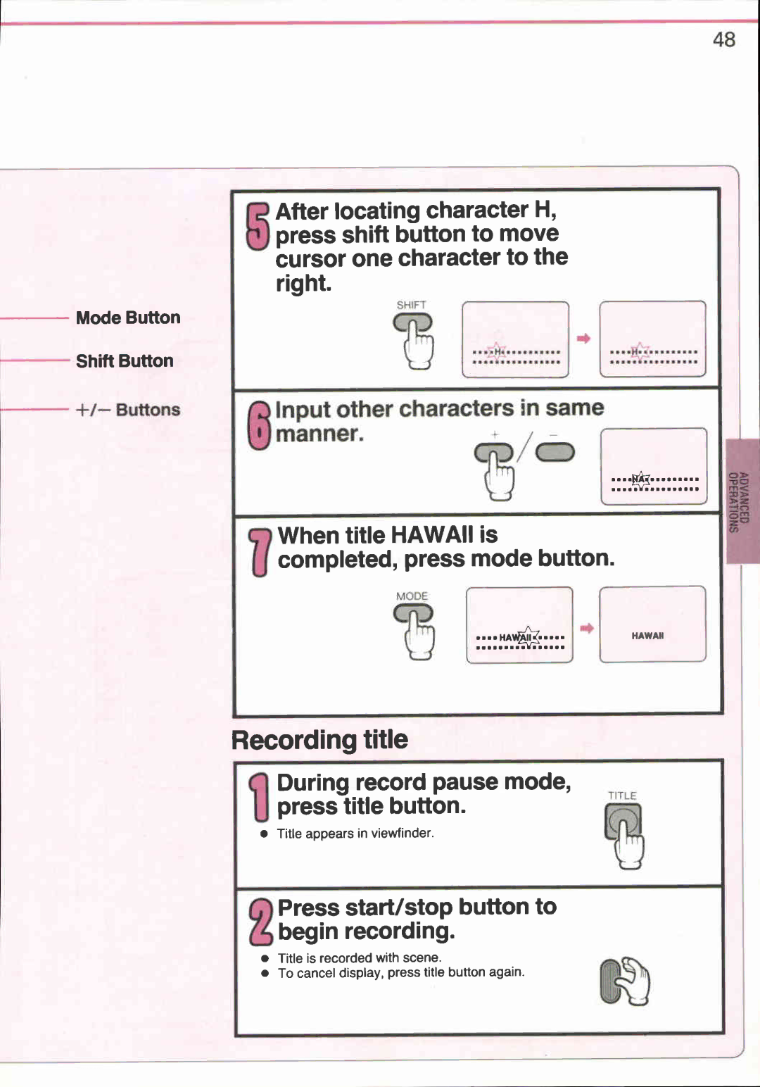 Canon VM-E708 manual 