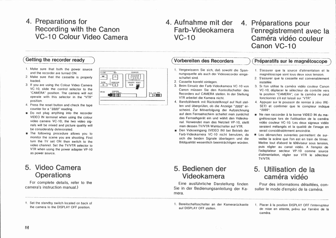 Canon VR 10 manual 