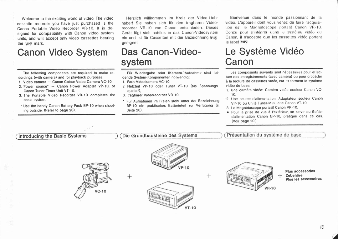 Canon VR 10 manual 