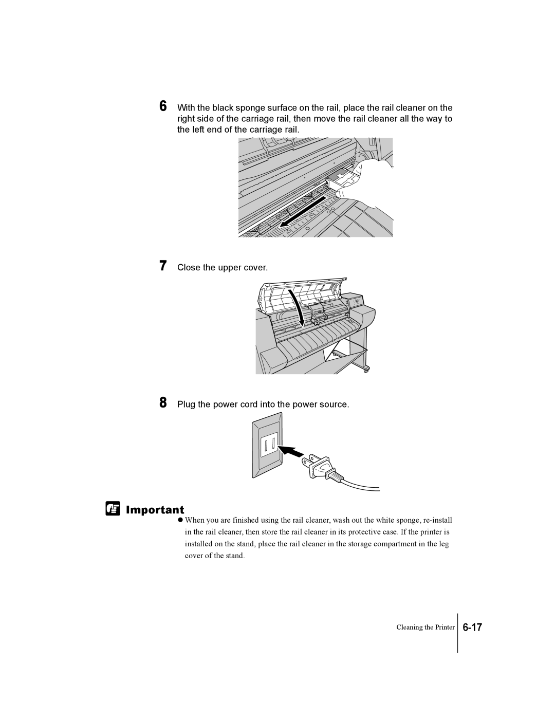 Canon W7250, W7200 manual Cleaning the Printer 