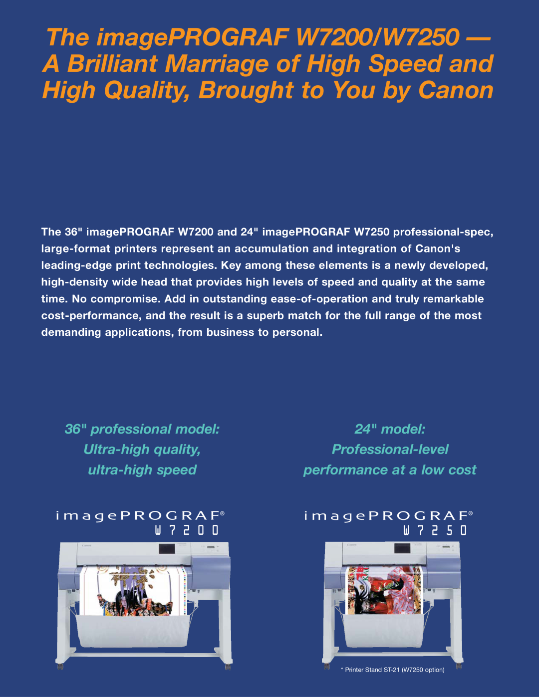 Canon W7200 manual professional model, Ultra-high quality, Professional-level, ultra-high speed, performance at a low cost 
