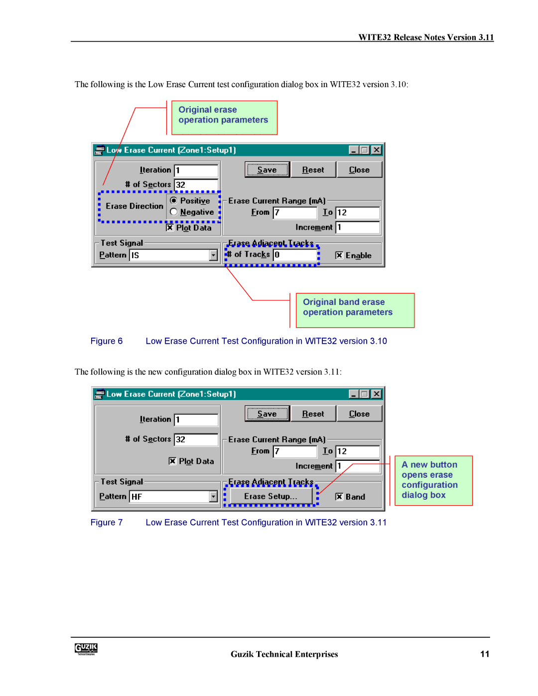 Canon WITE32 manual New button opens erase configuration dialog box 