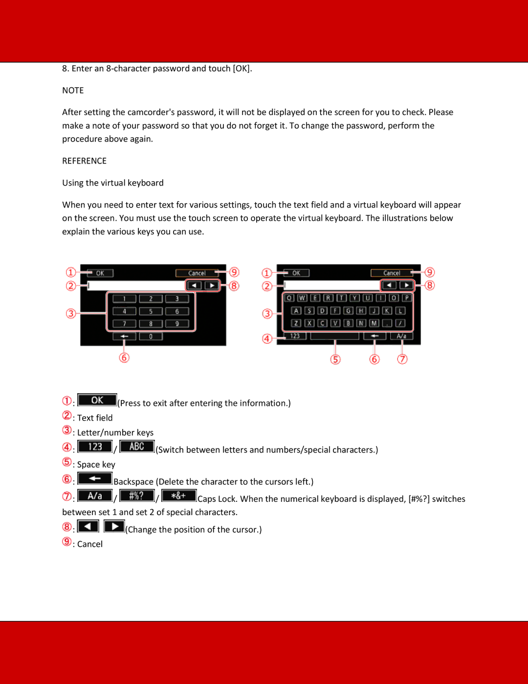 Canon XA20-XA25 manual Reference 