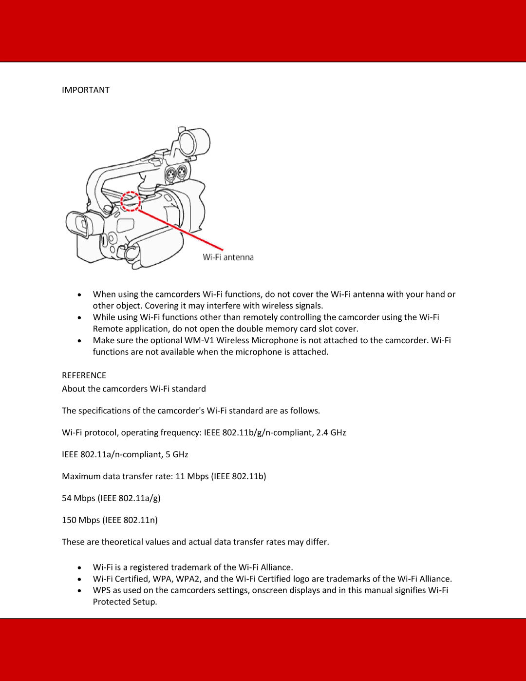 Canon XA20, XA25 manual Reference 