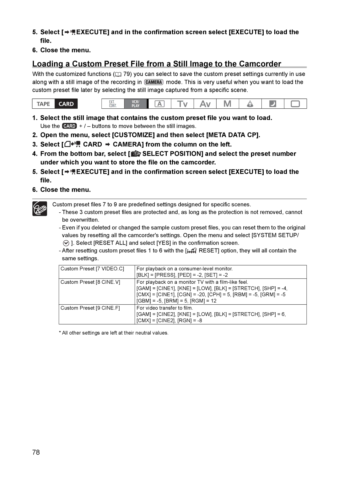 Canon XH A1 instruction manual Use the + / buttons to move between the still images 