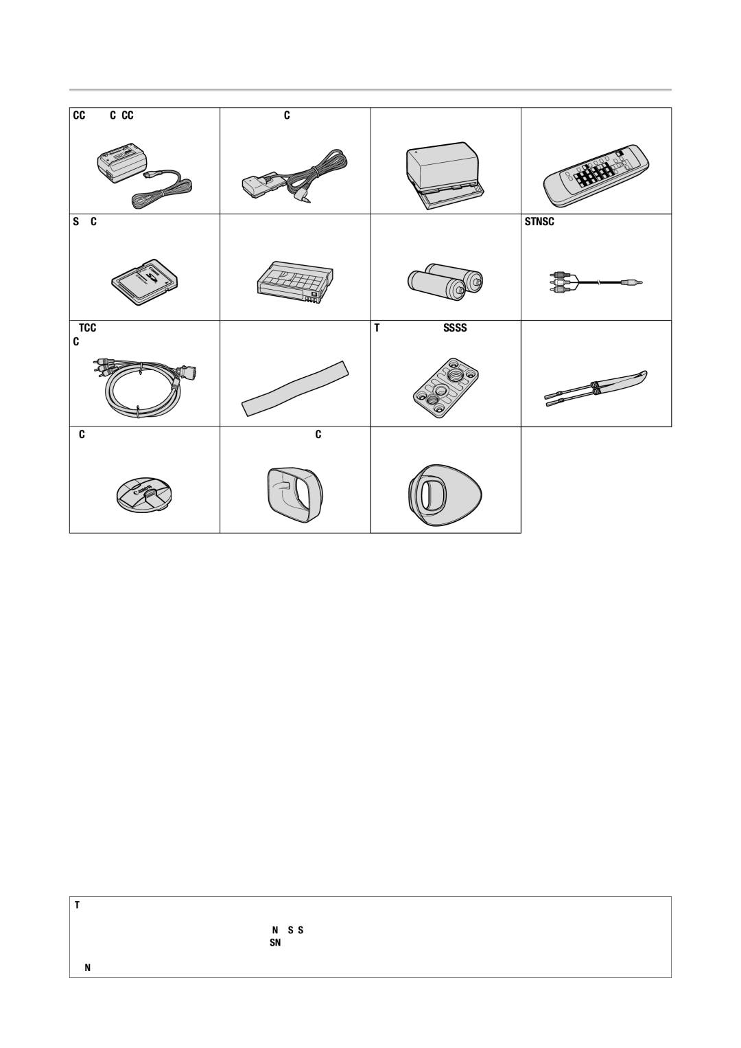 Canon XH A1S, XH G1S instruction manual Checking the Supplied Accessories 