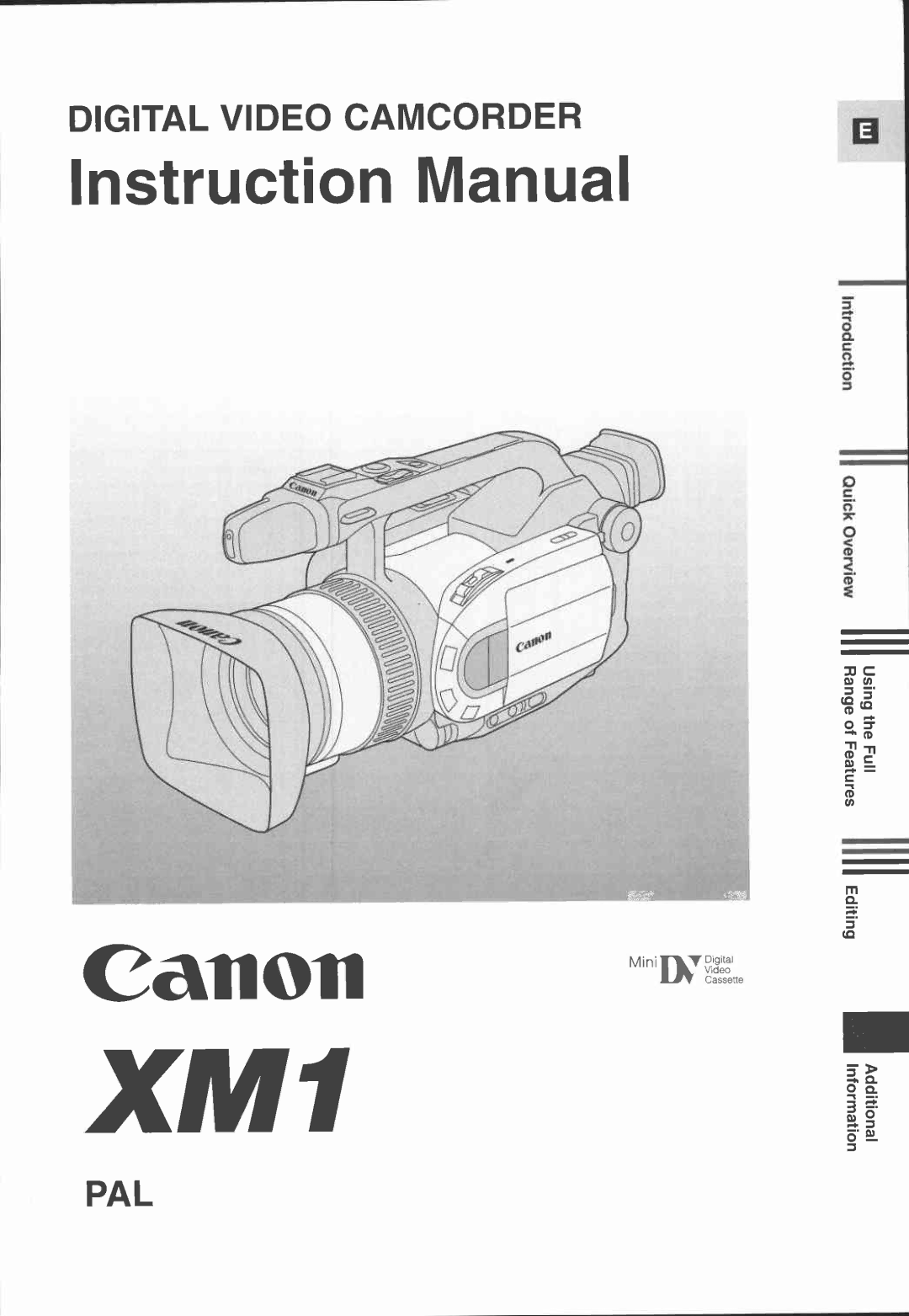 Canon XM1 manual 