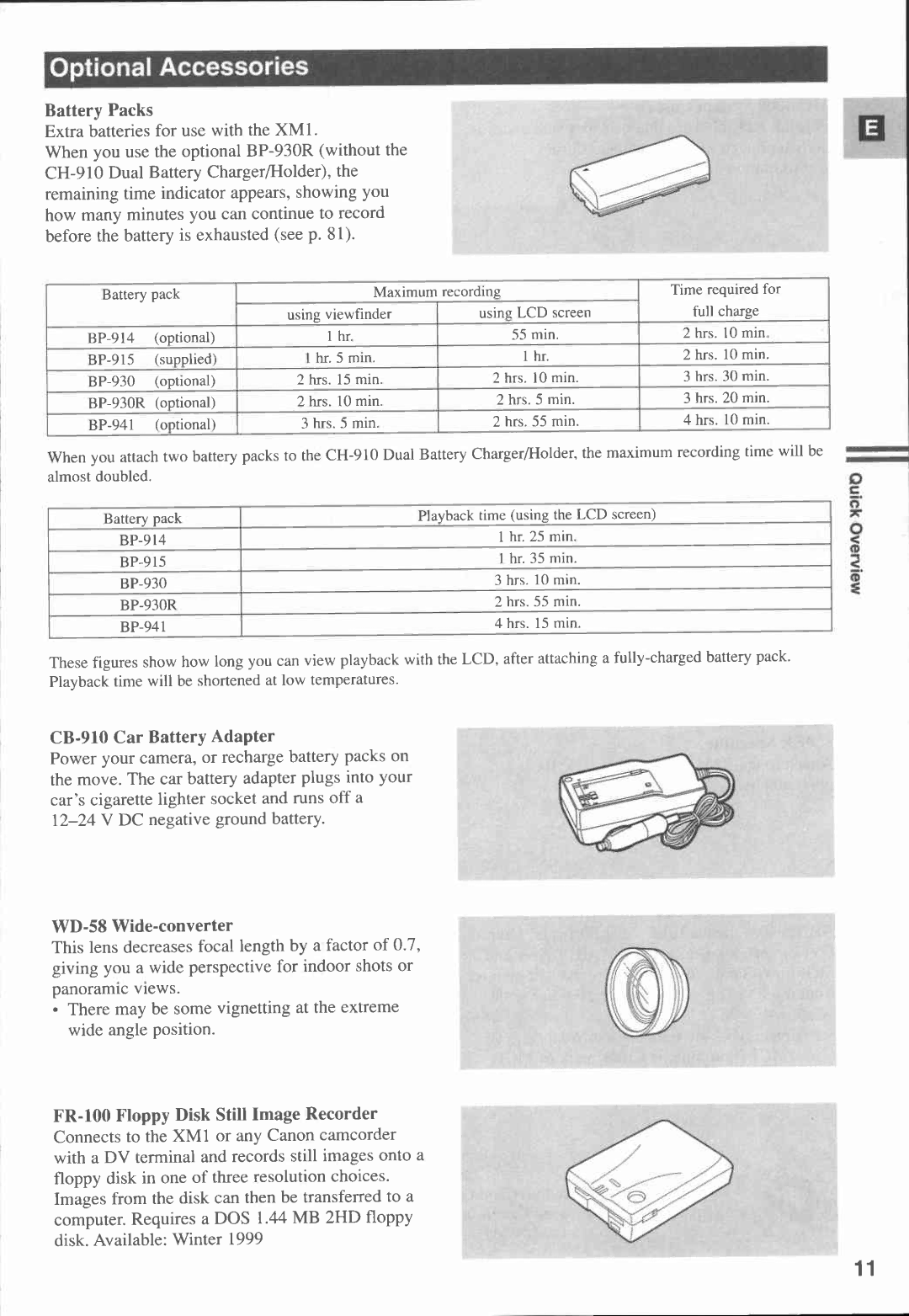 Canon XM1 manual 