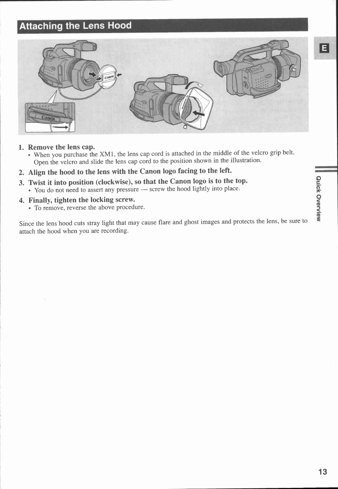 Canon XM1 manual 