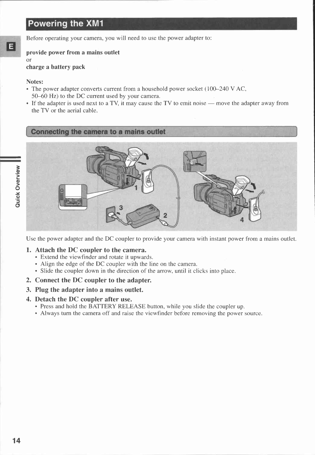 Canon XM1 manual 