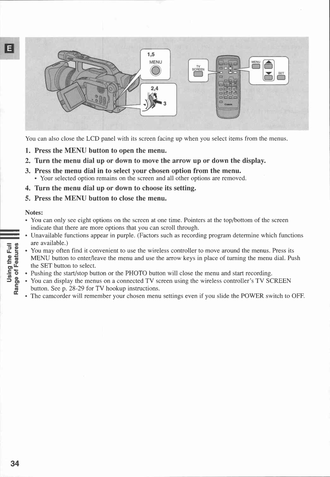 Canon XM1 manual 