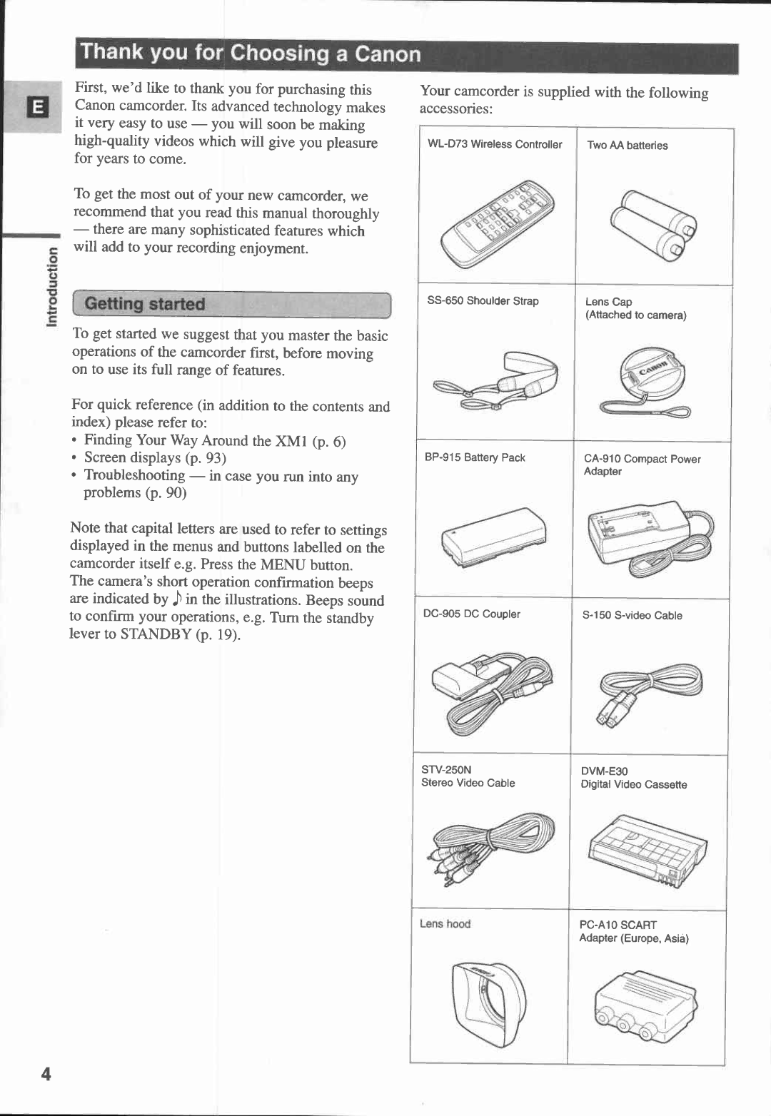 Canon XM1 manual 